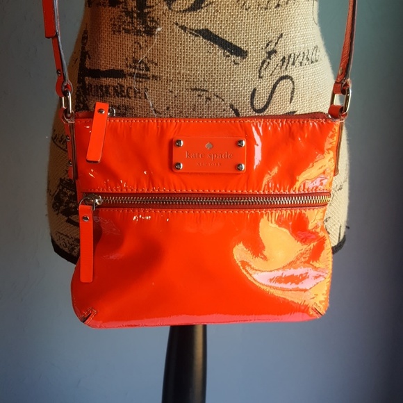 kate spade Handbags - Kate Spade Neon Orange Crossbody Bag
